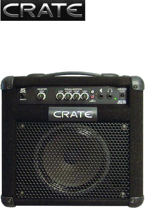 Crate BT15 User Manual