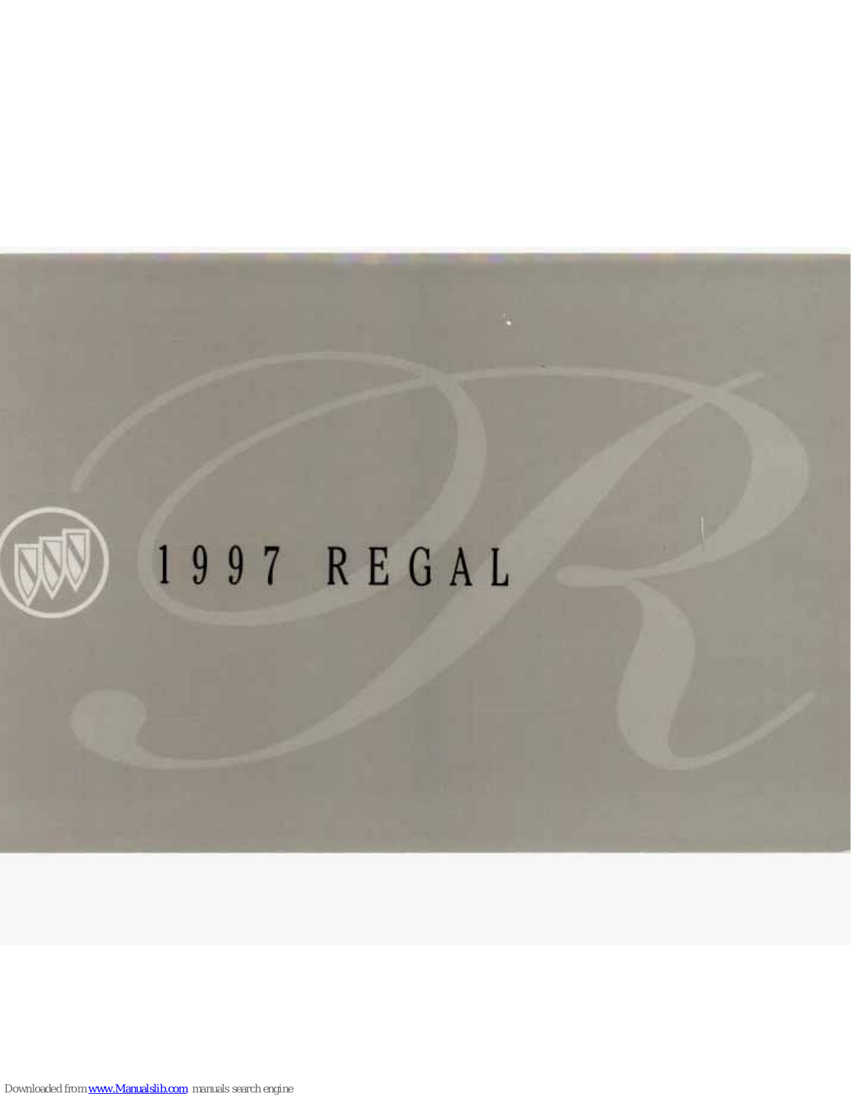 Buick 1997 Regal, 1997 Century User Manual