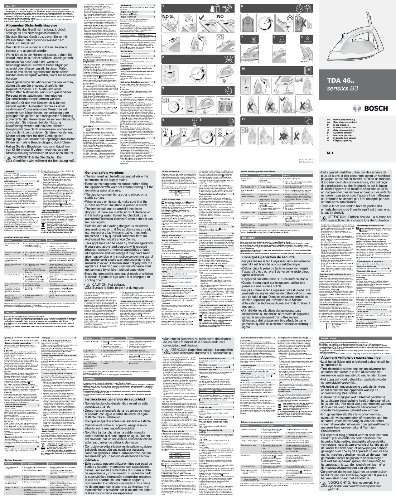 Bosch TDA46MOVE1 User manual