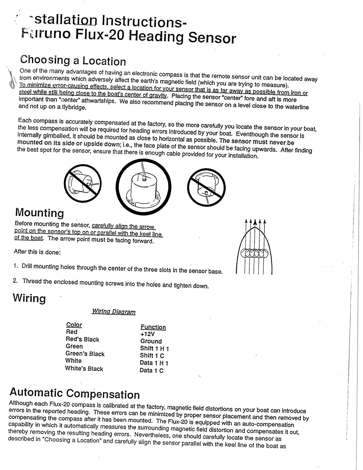 Furuno FLUX20 Installation Guide - ManualMachine.com