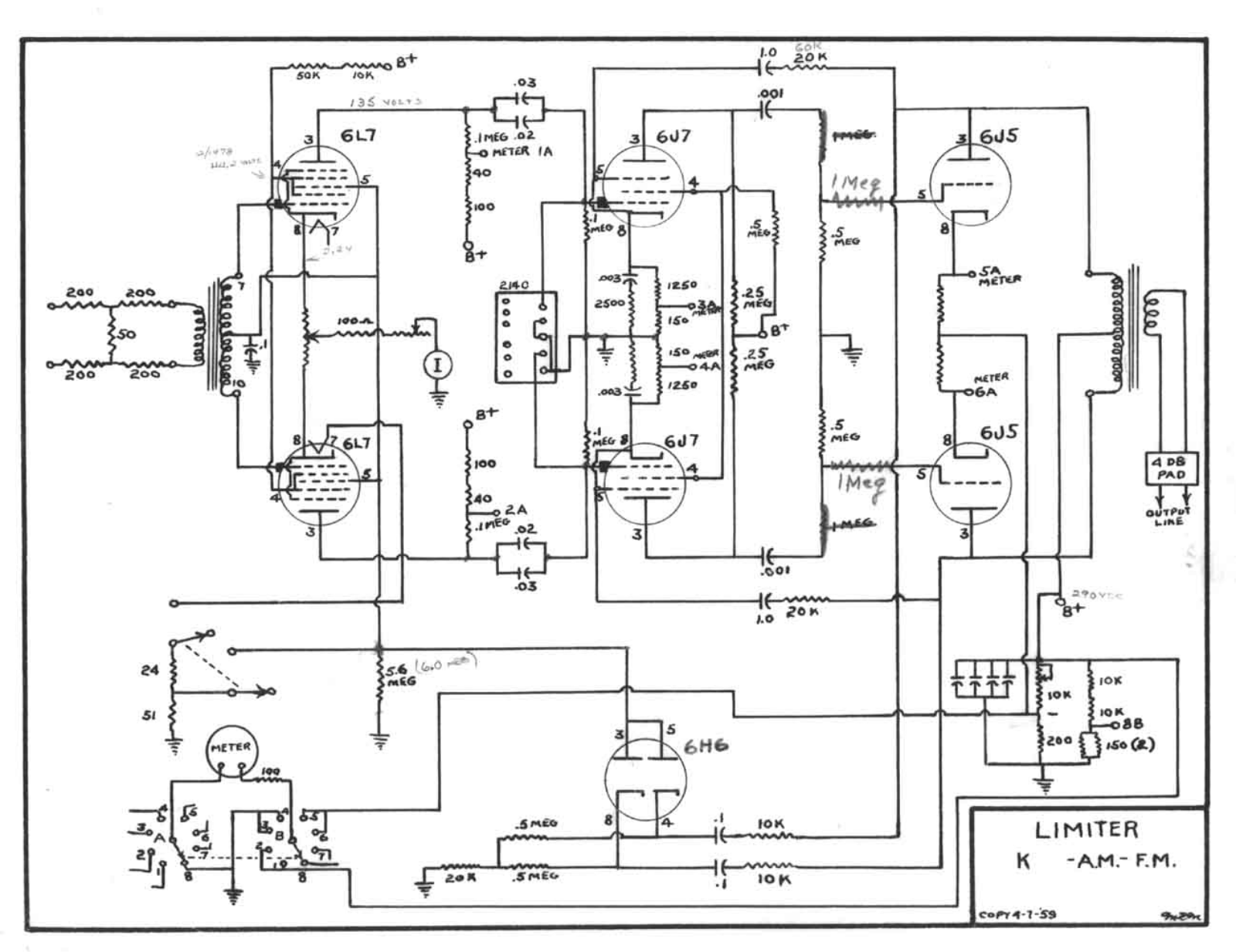 Western Electric 1126 schematic