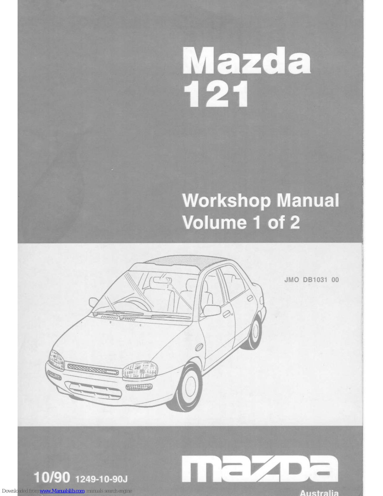 Mazda 121 1991, 121 1992, 121 1993, 121 1994, 121 1997 Workshop Manual - ManualMachine.com