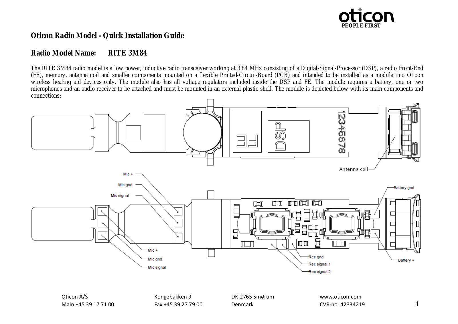 Oticon A S FURIT03 Installation guide - ManualMachine.com