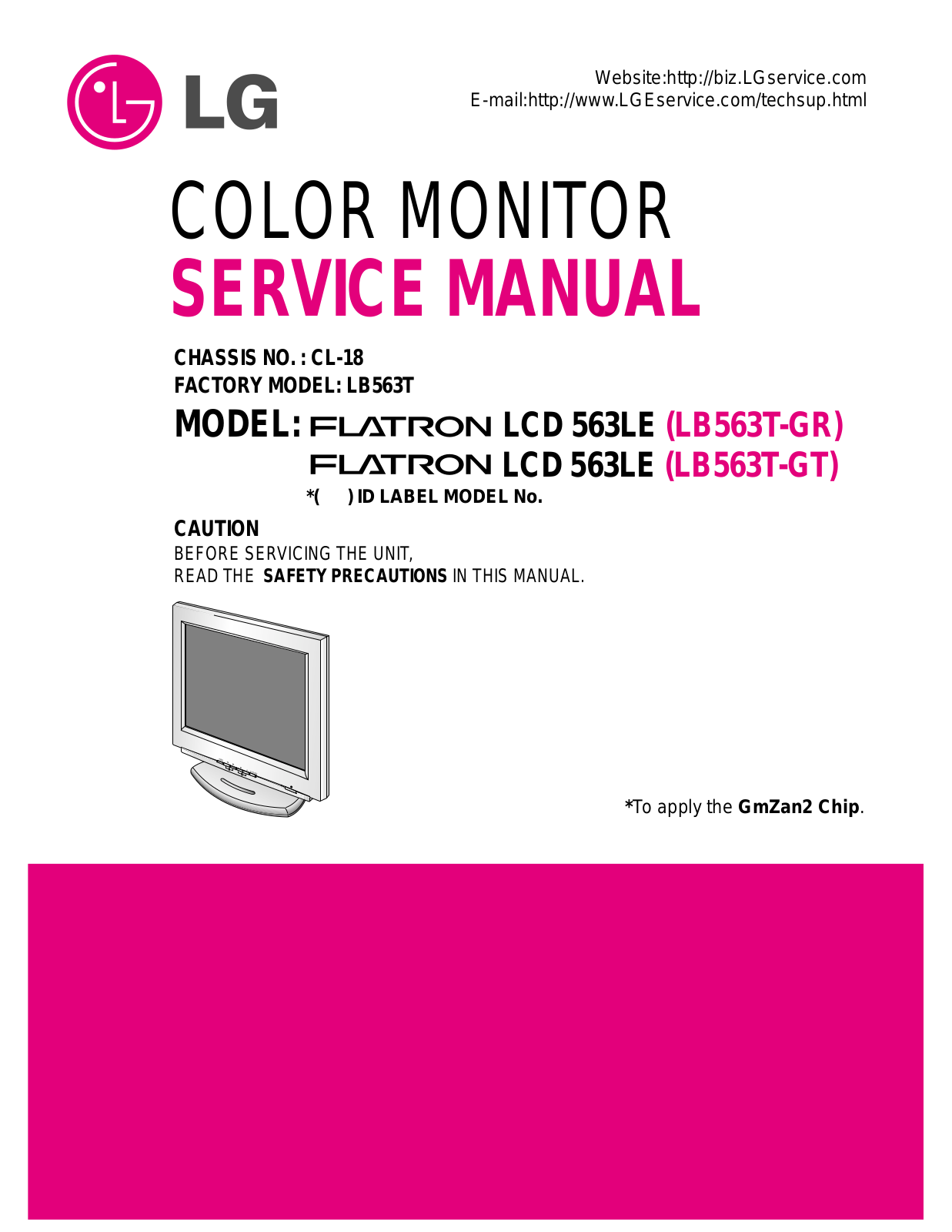 LG 563LE, LB563T-GT TIMING CHART