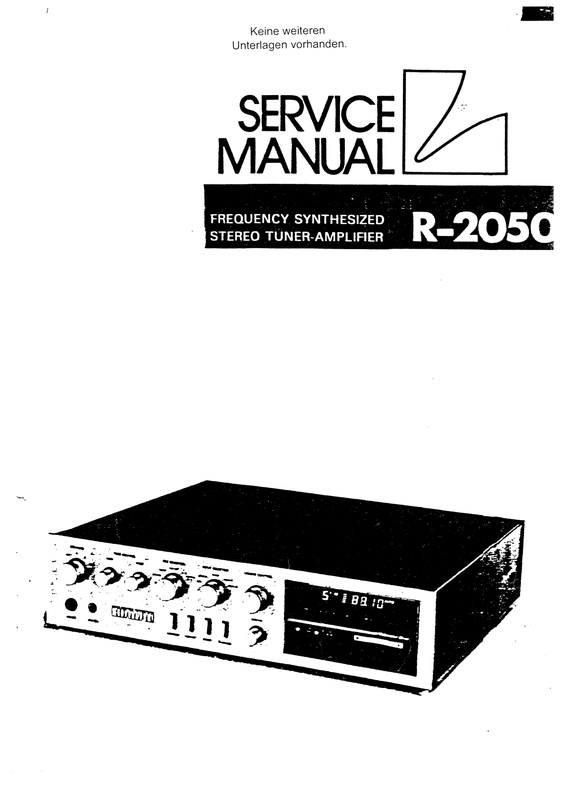 Luxman R-2050 Service manual