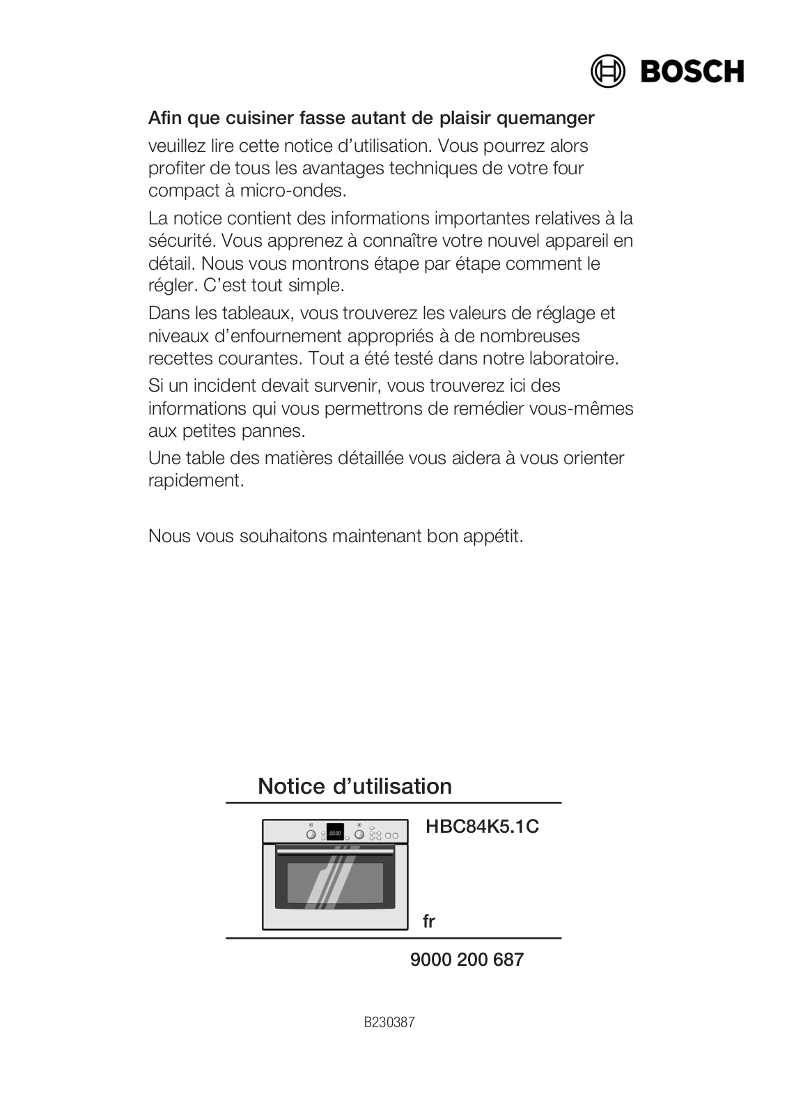 BOSCH HBC84K551B, HBC84K551 User Manual