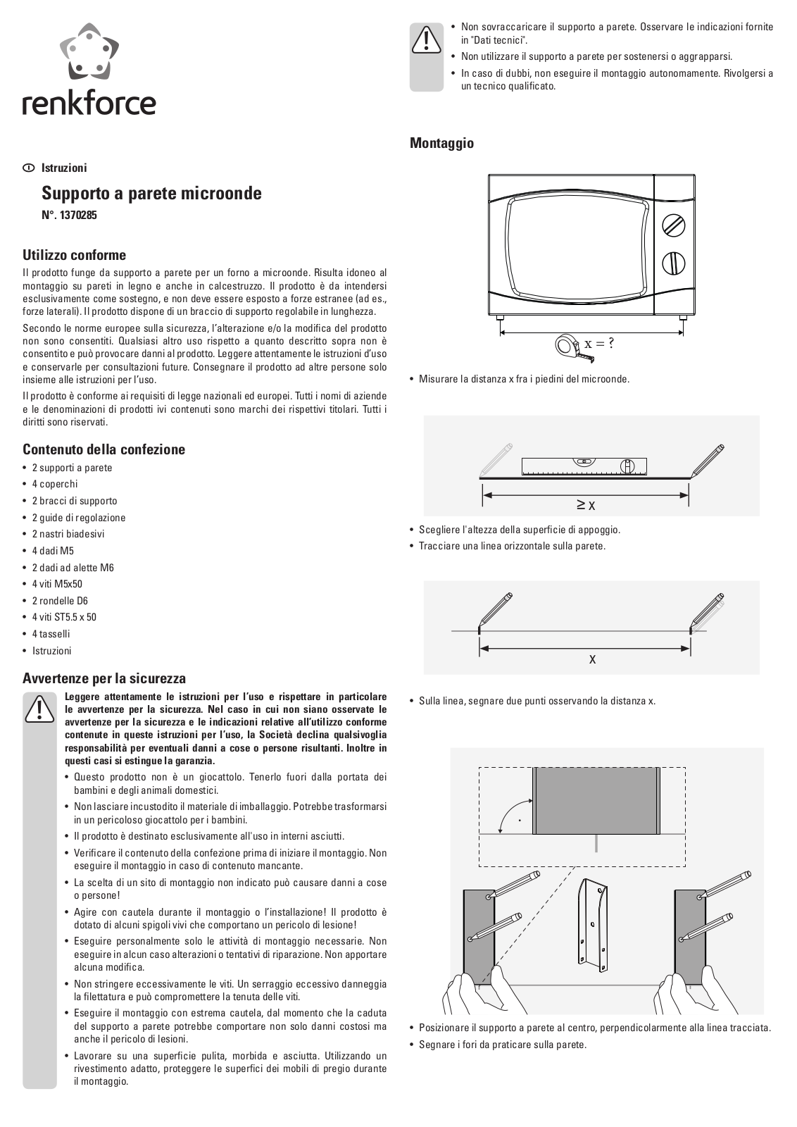 Renkforce 1370285 Operating Instructions