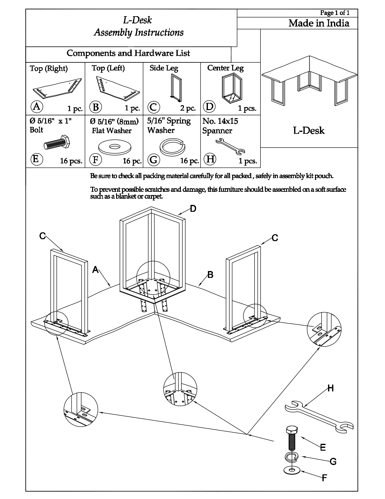 Union Rustic W003526398 Assembly Instructions - ManualMachine.com