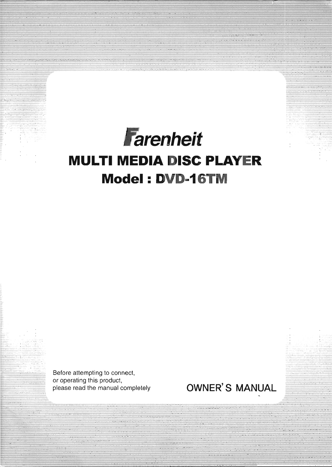 Farenheit Technologies DVD-16TM User Manual