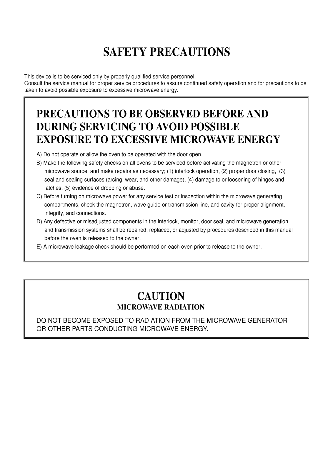 Lg Kms-71md, Kms-71mdu Service Manual