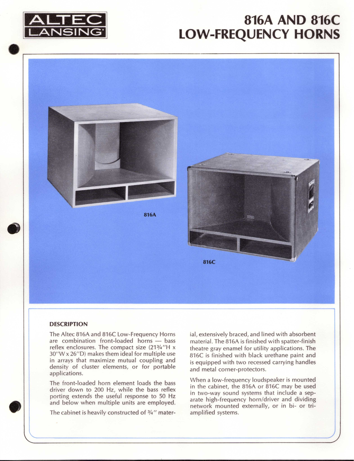 Altec lansing 816C User Manual