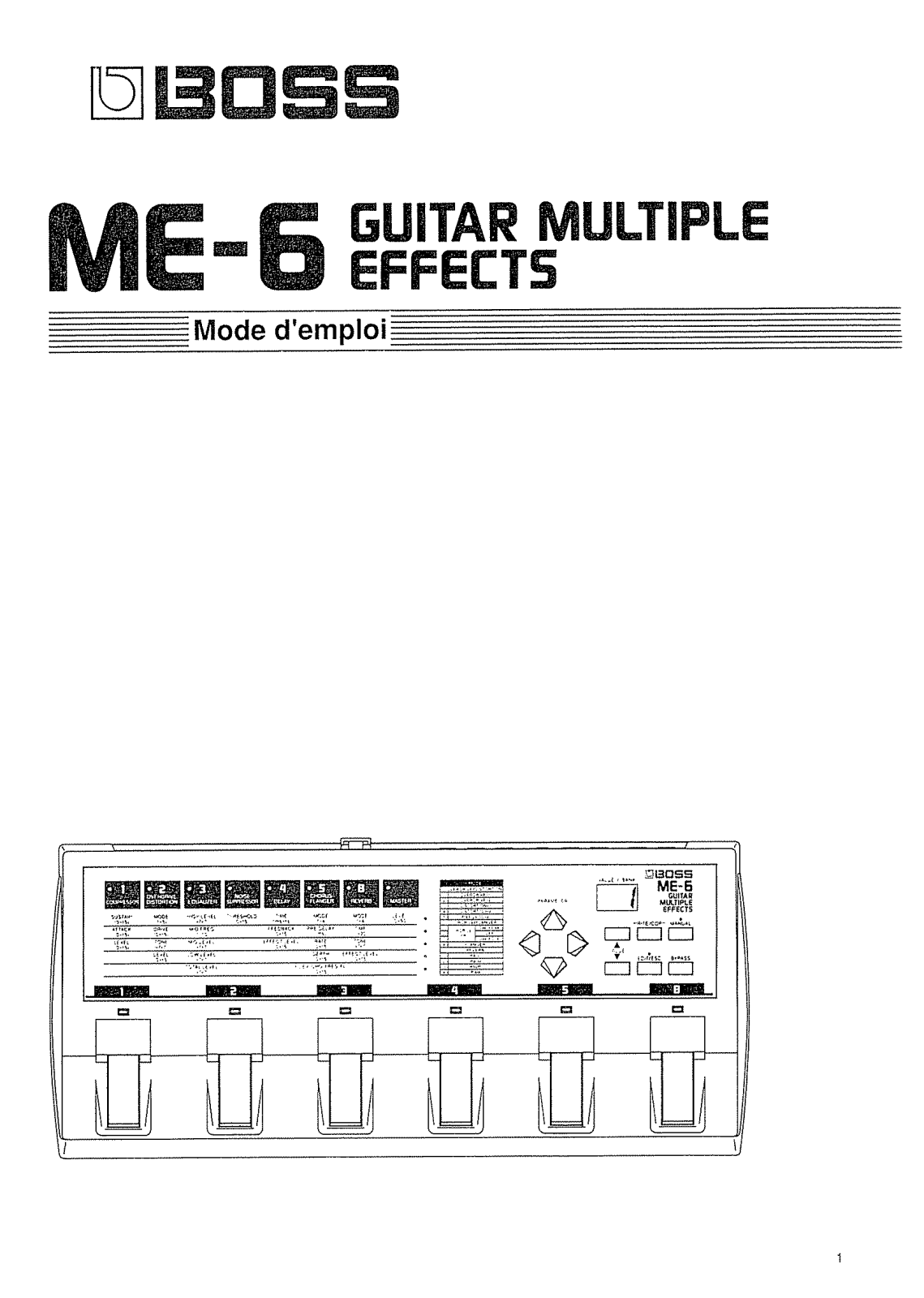 Roland ME-6 User Manual