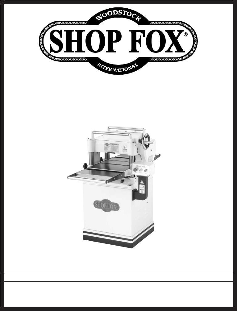 Shop fox W1692 User Manual