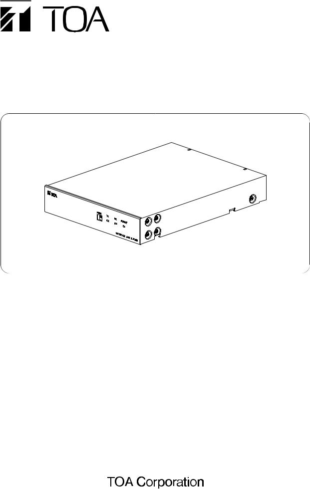 TOA Electronics C-IF500 User Manual