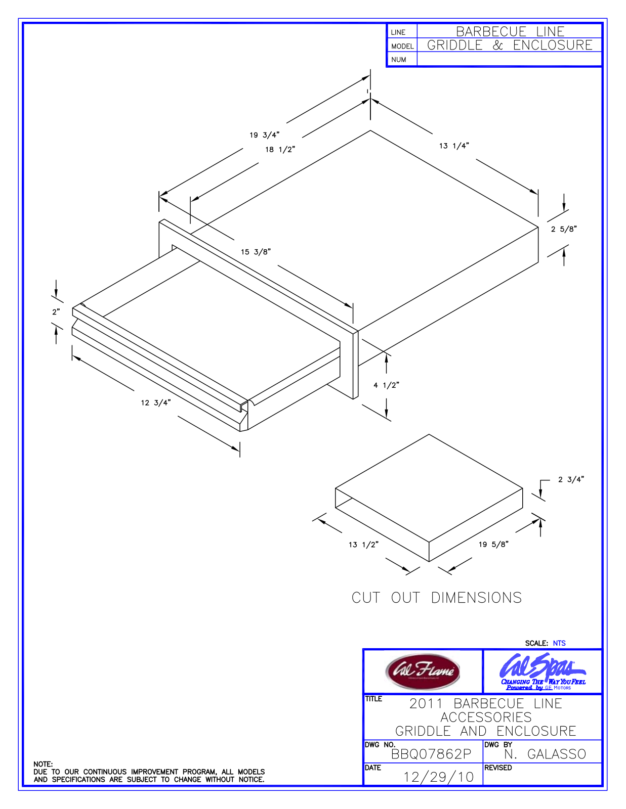 Cal Flame FMN1014 Dimensions - ManualMachine.com