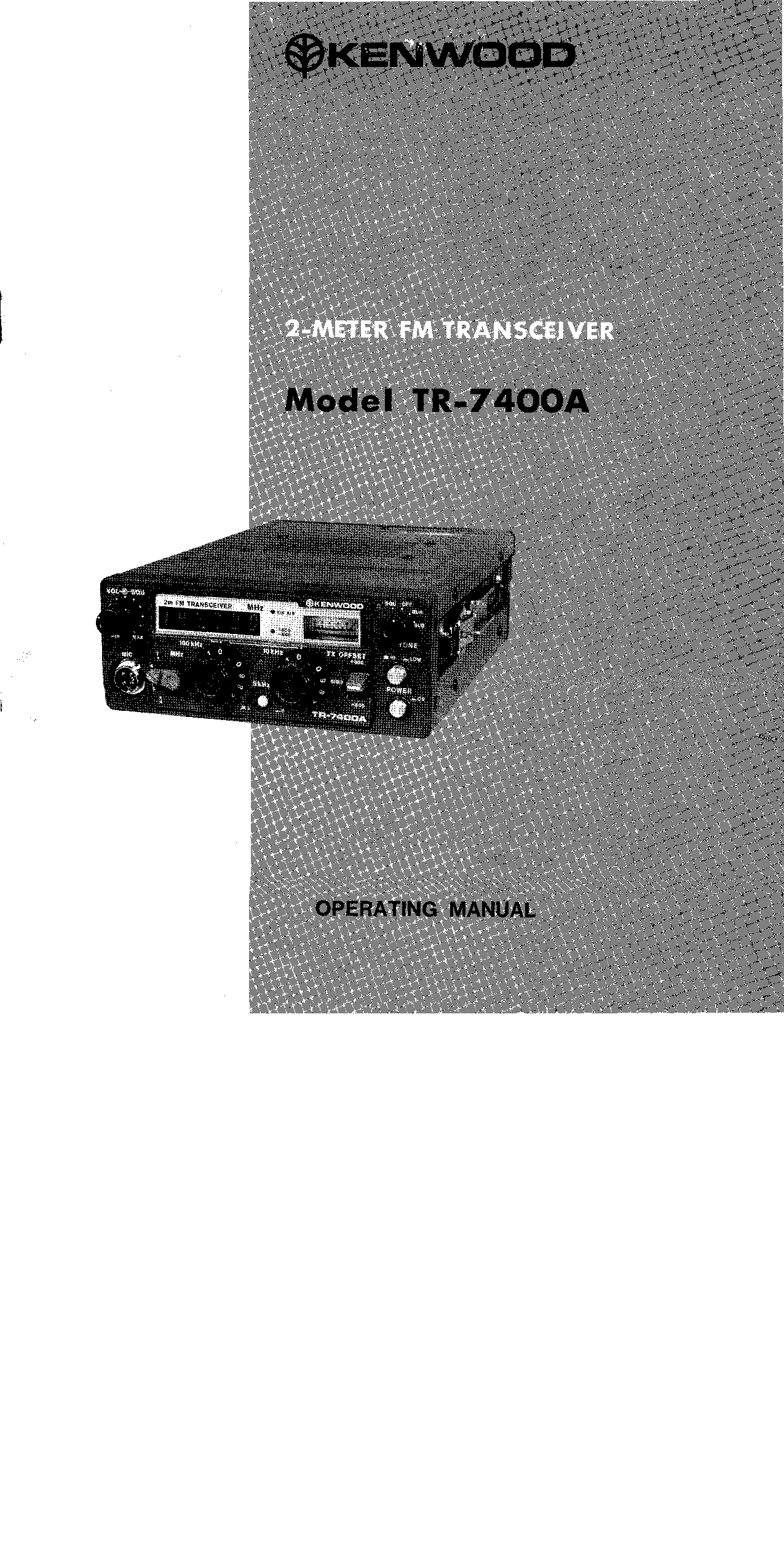 Kenwood TR-7400A User Manual