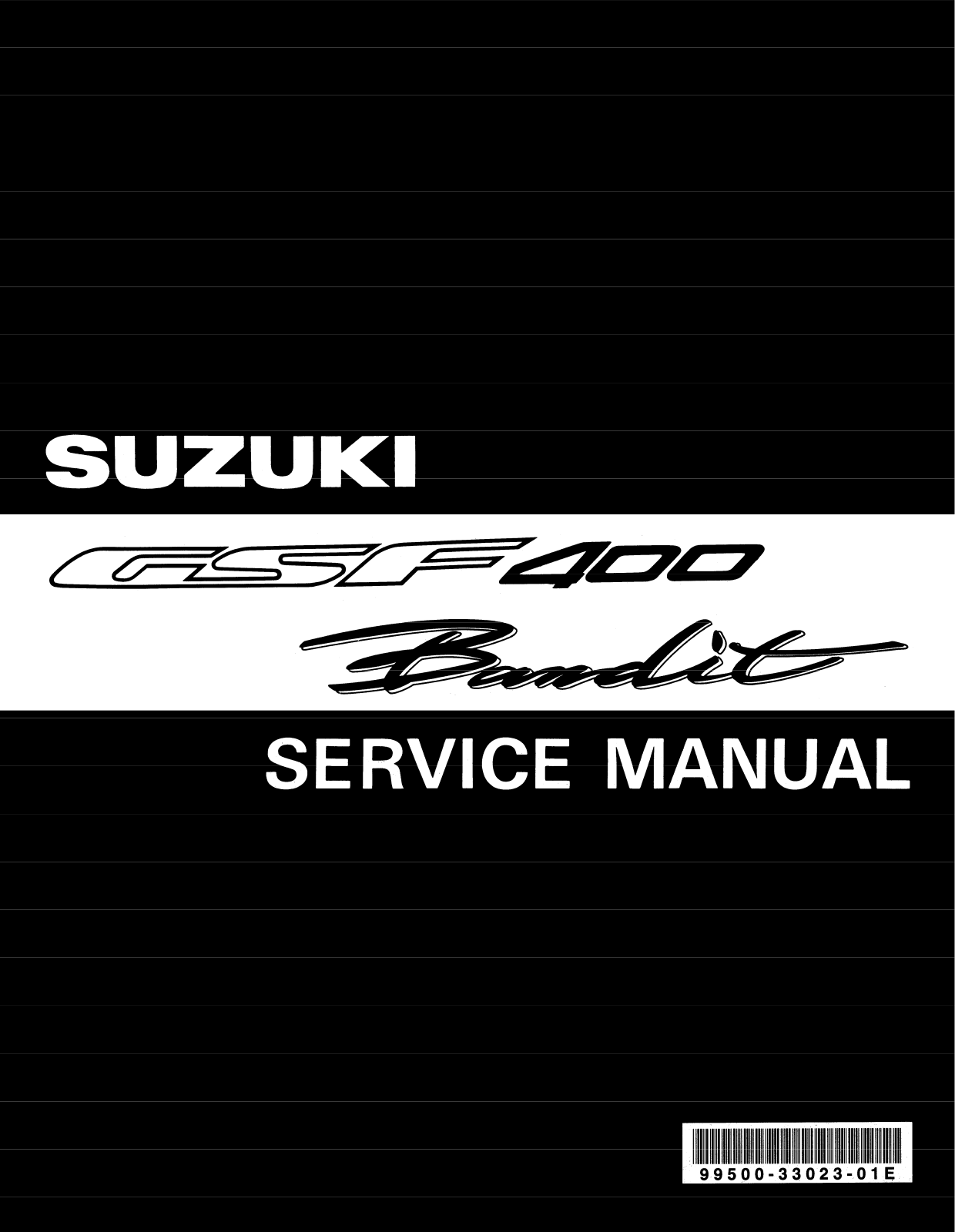 Suzuki GSF400 Bandit 91-97 Service Manual