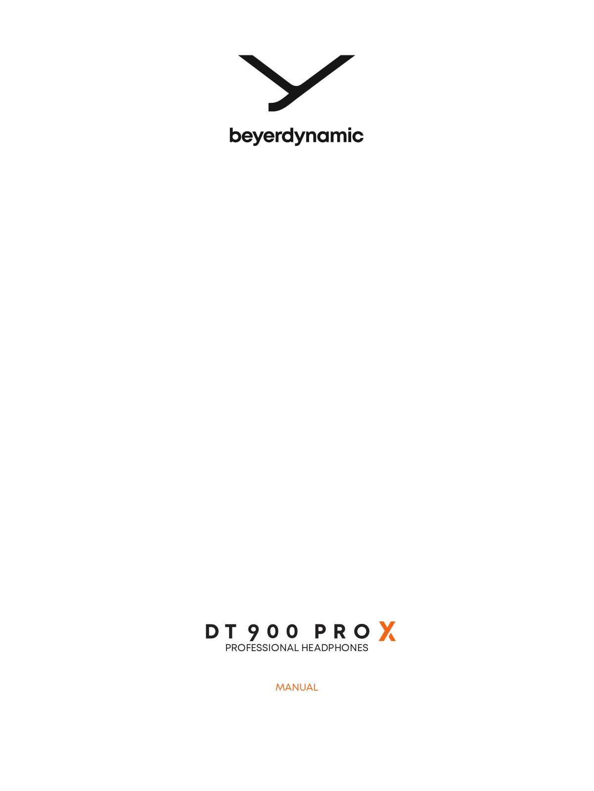 Beyerdynamic DT900 Pro X Studio Kopfhörer User Manual