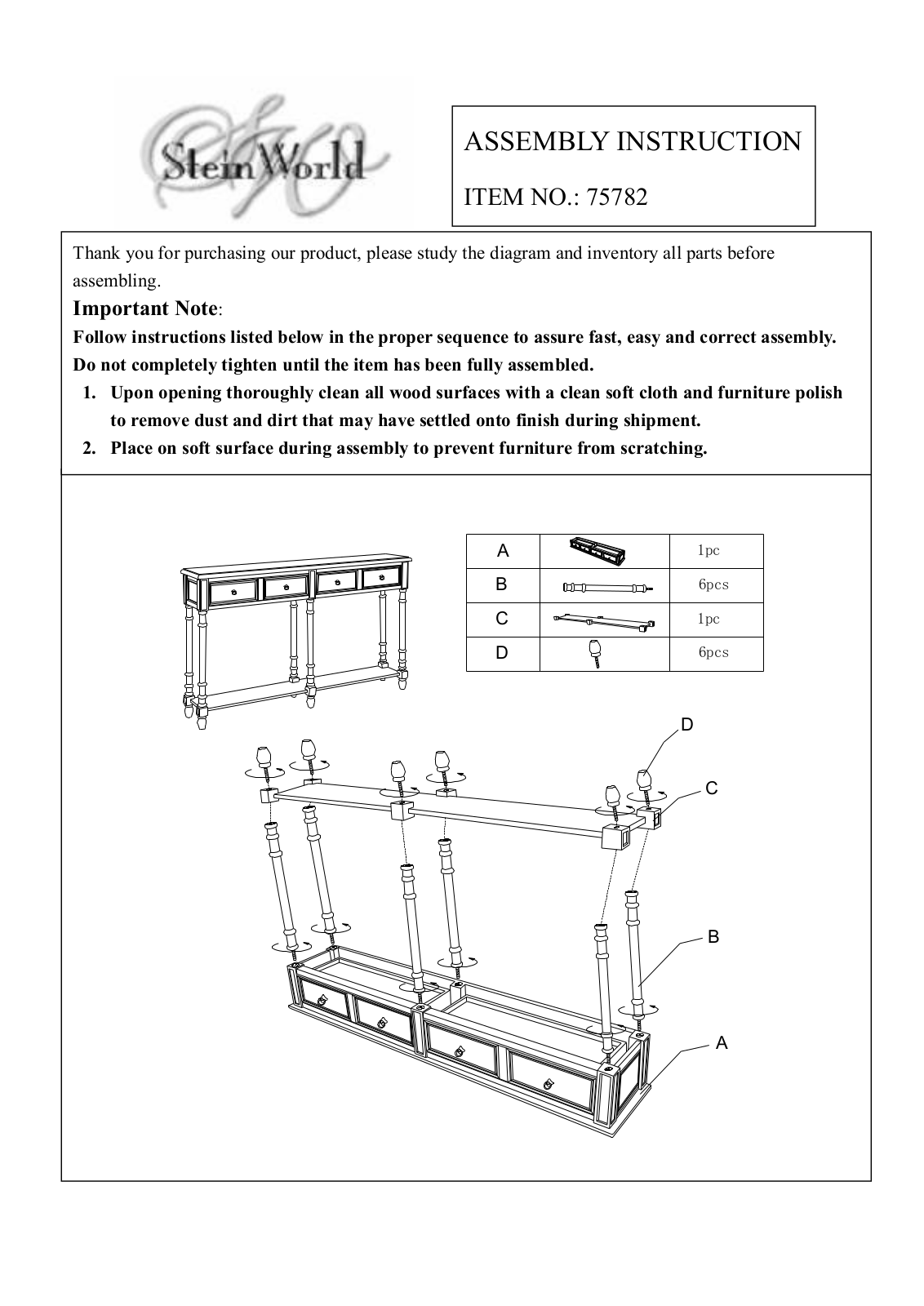 Stein World 75782 User Manual - ManualMachine.com