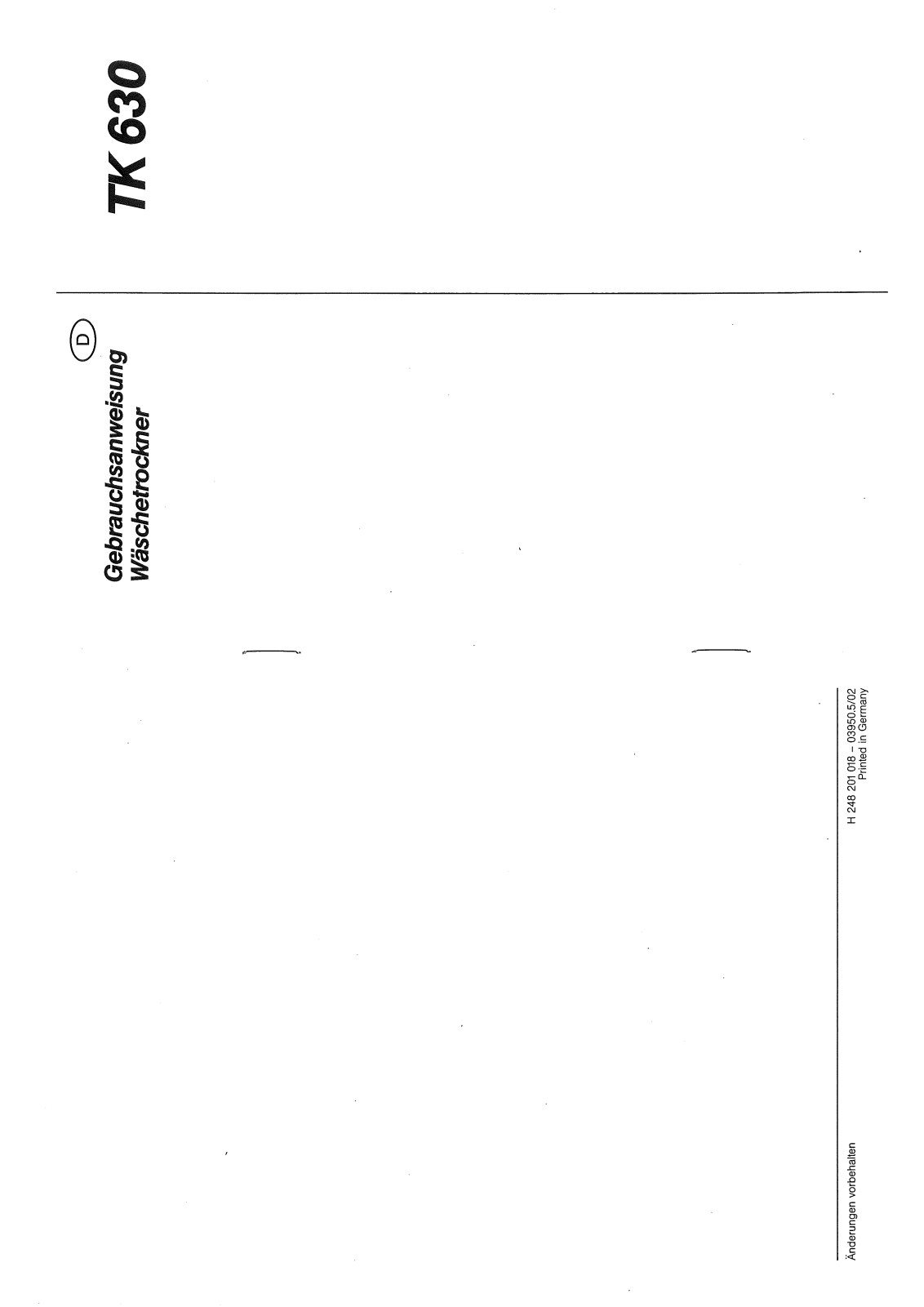 Blomberg TK 630 User Manual