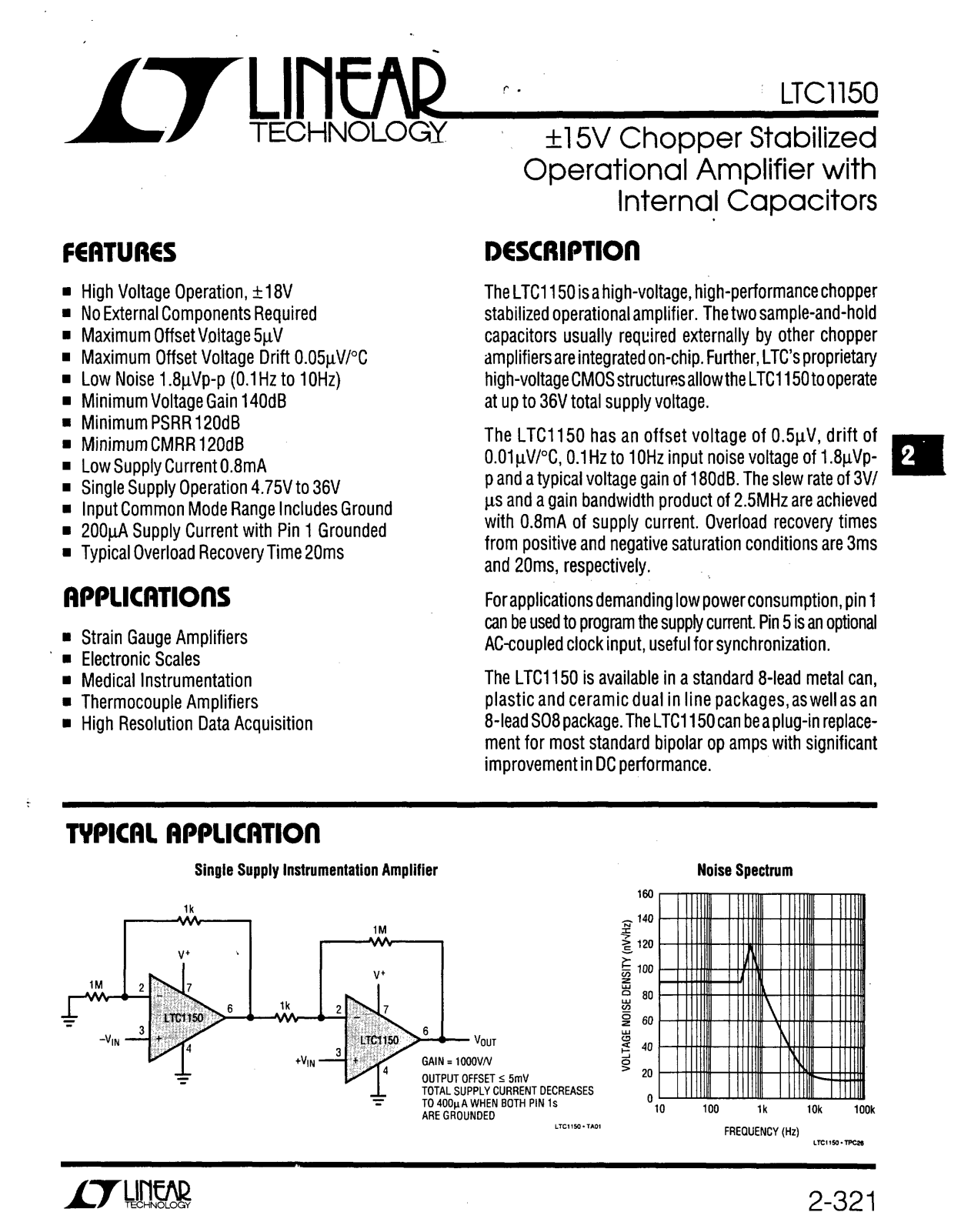 Linear Technology LTC1150 Datasheet