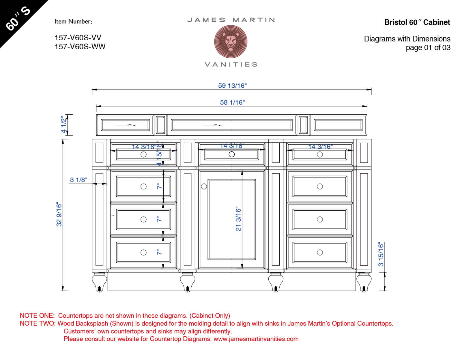 James Martin 157V60SWW3AF, 157V60SVVTO, 157V60SVV3AF, 157V60SCWH3CAR, 157V60SCWH3AF Diagram