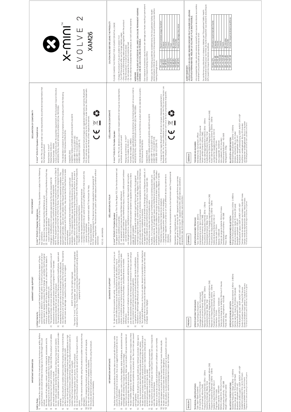 Xmi XAM26 User Manual