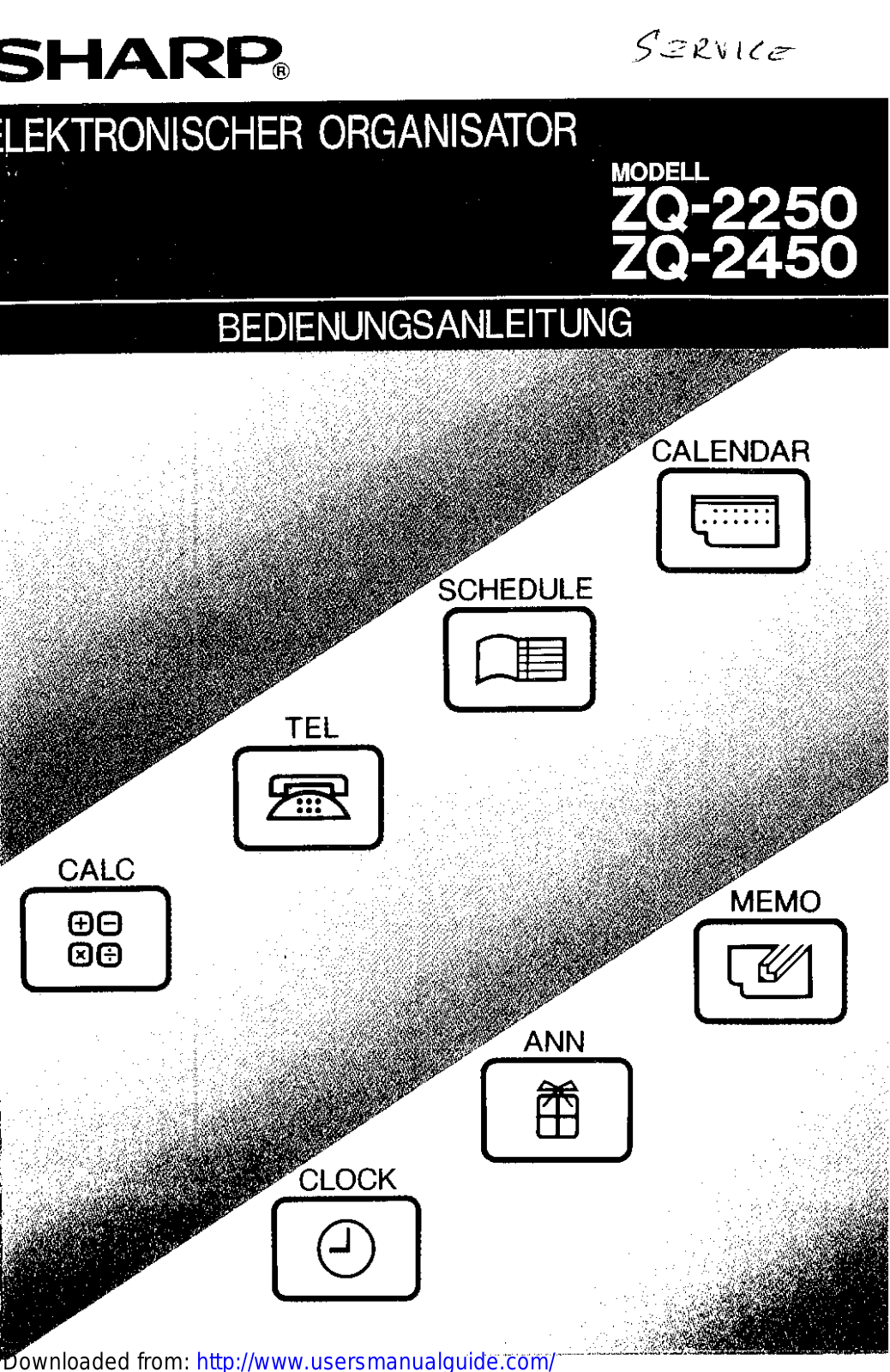 SHARP ZQ-2250/2450 User Manual