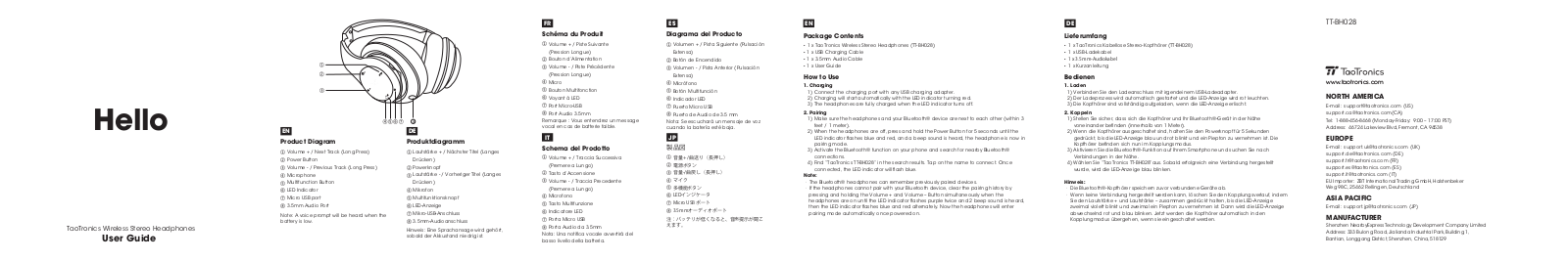 Taotronics TT-BH028 User Manual