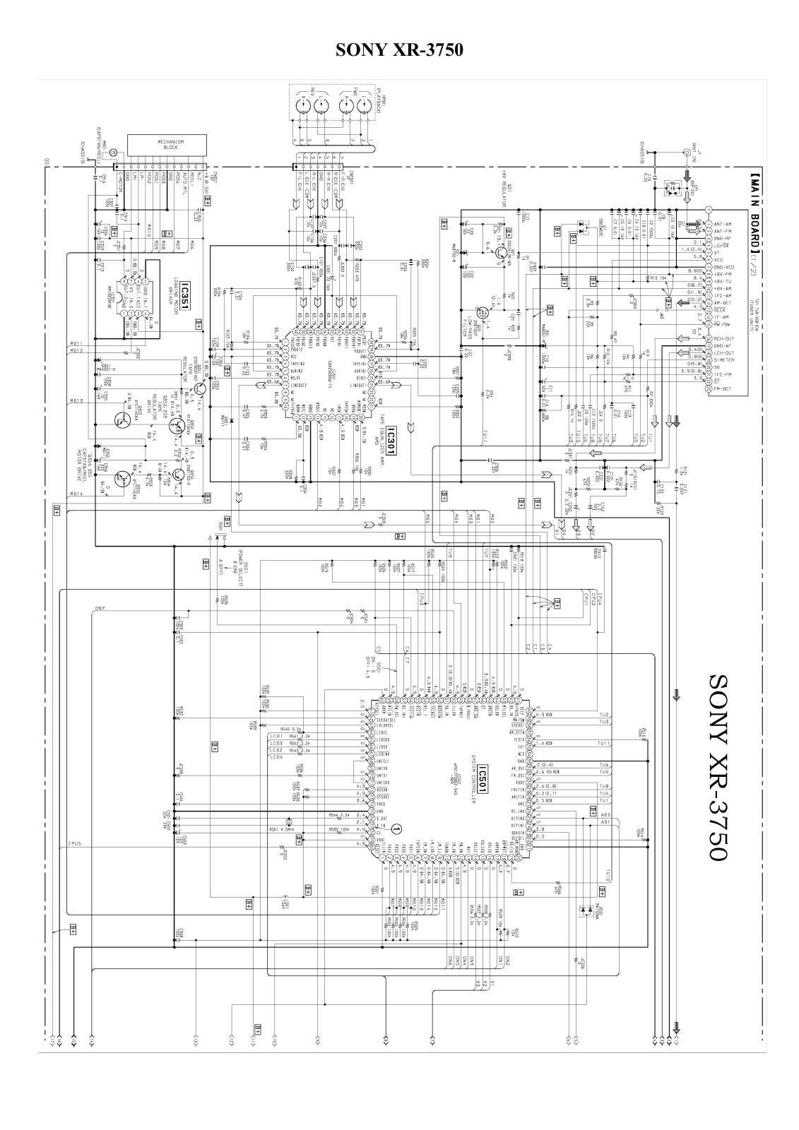 PIONEER XR-3750 Service Manual