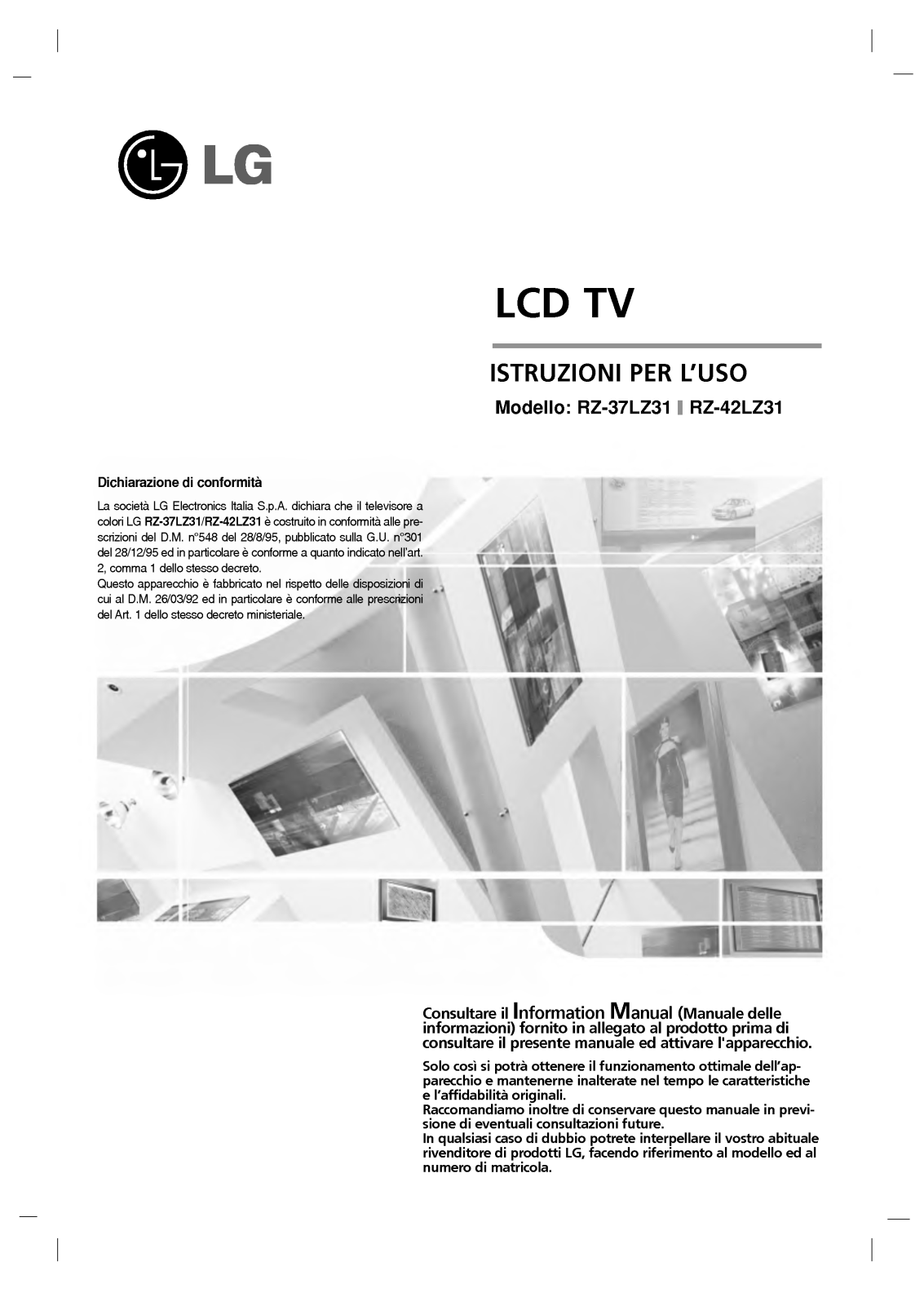 Lg RZ-37LZ31 User Manual