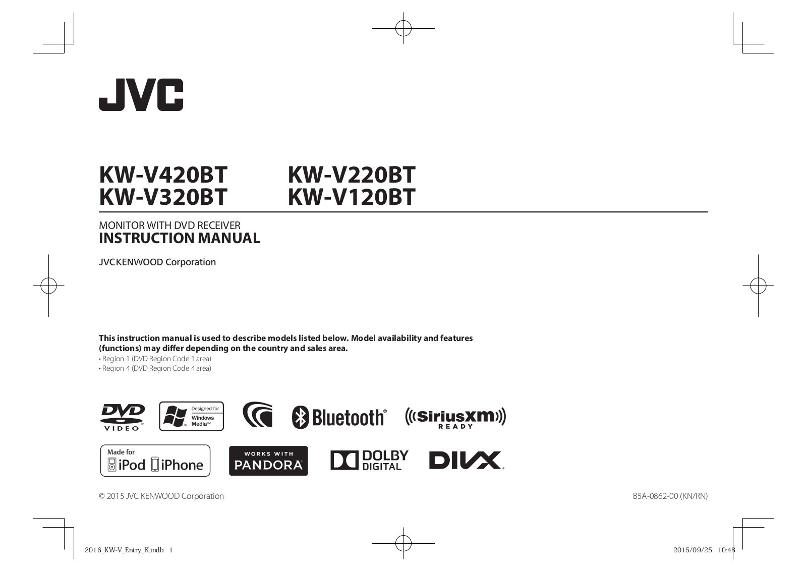 JVC KW-V320BT User Manual