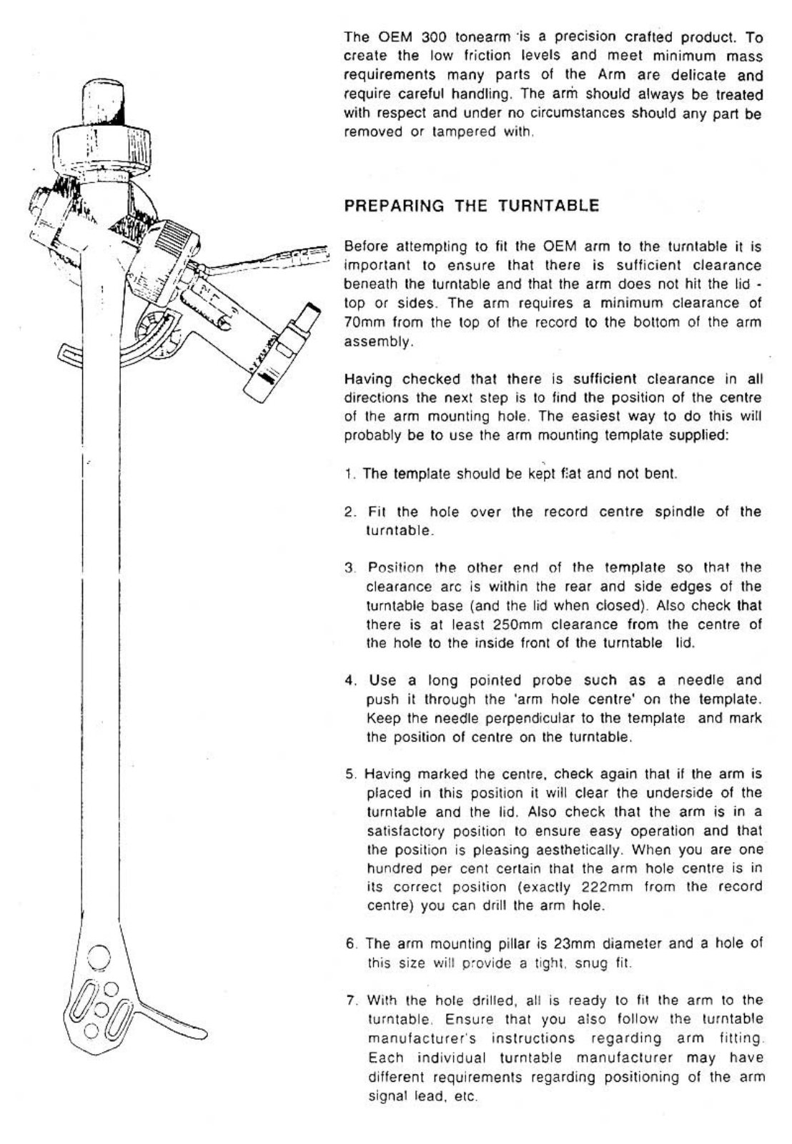 Rega Research RB-300 Owners manual