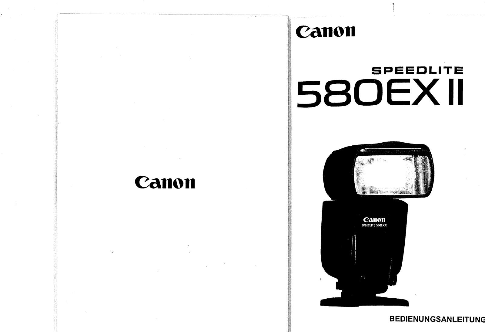 Canon SPEEDLITE 580EX II User Manual