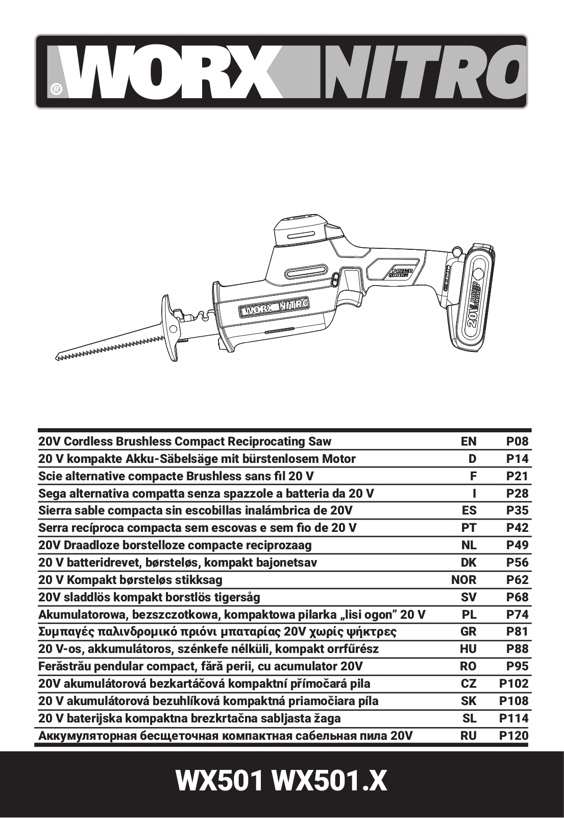 Worx WX501, WX501.X User guide - ManualMachine.com
