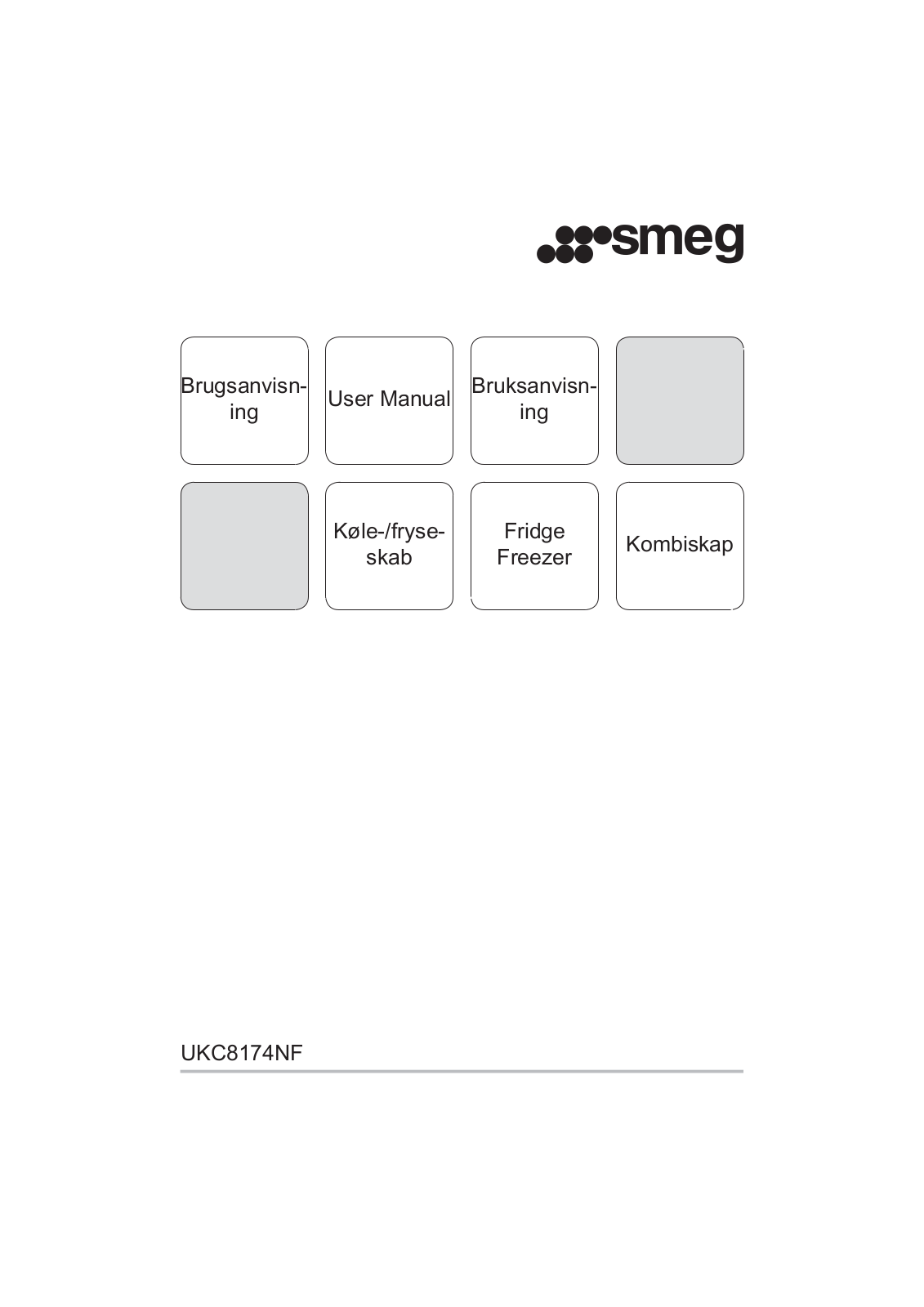 Smeg UKC8174NF User manual