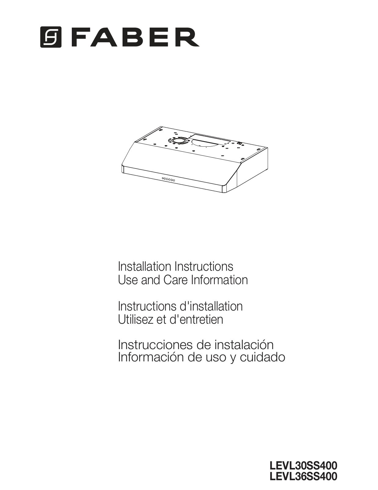 Faber LEVL36SS400 Installation Manual