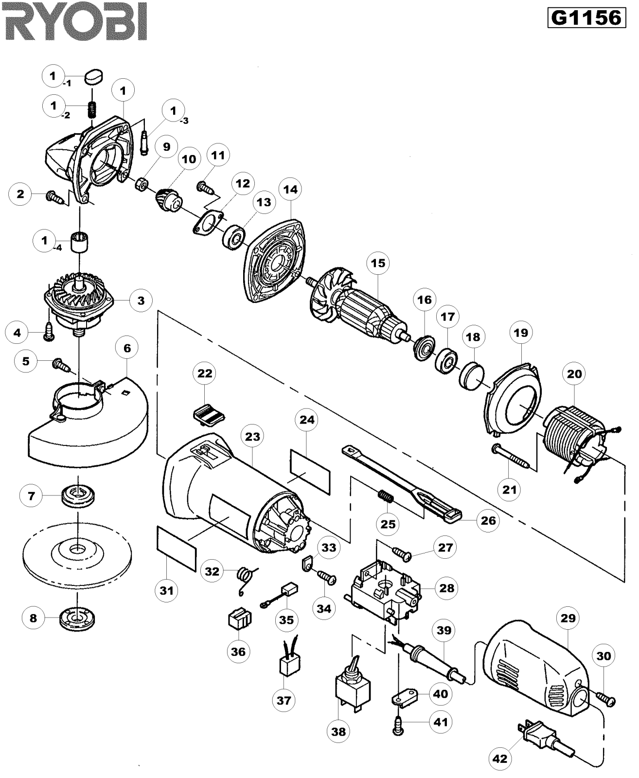 Ryobi G1156 User Manual