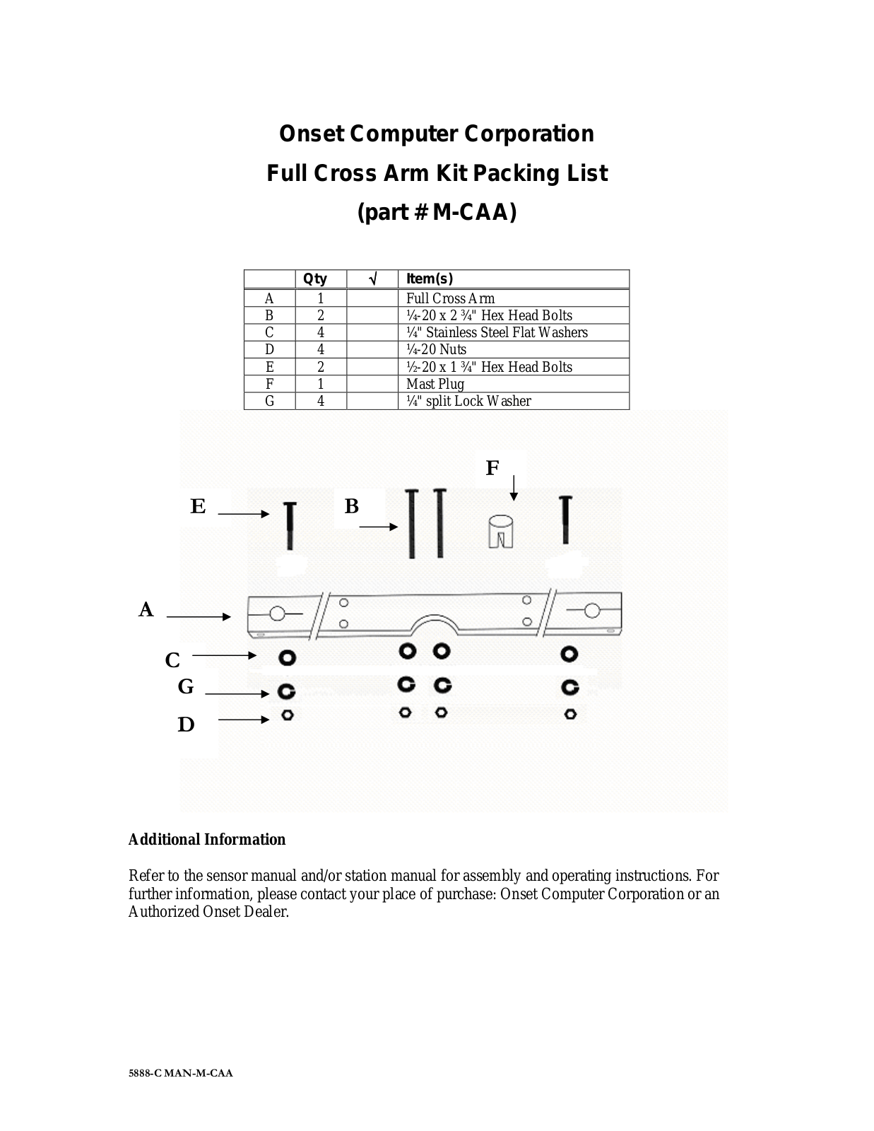 Onset M-CAA Operating Manual