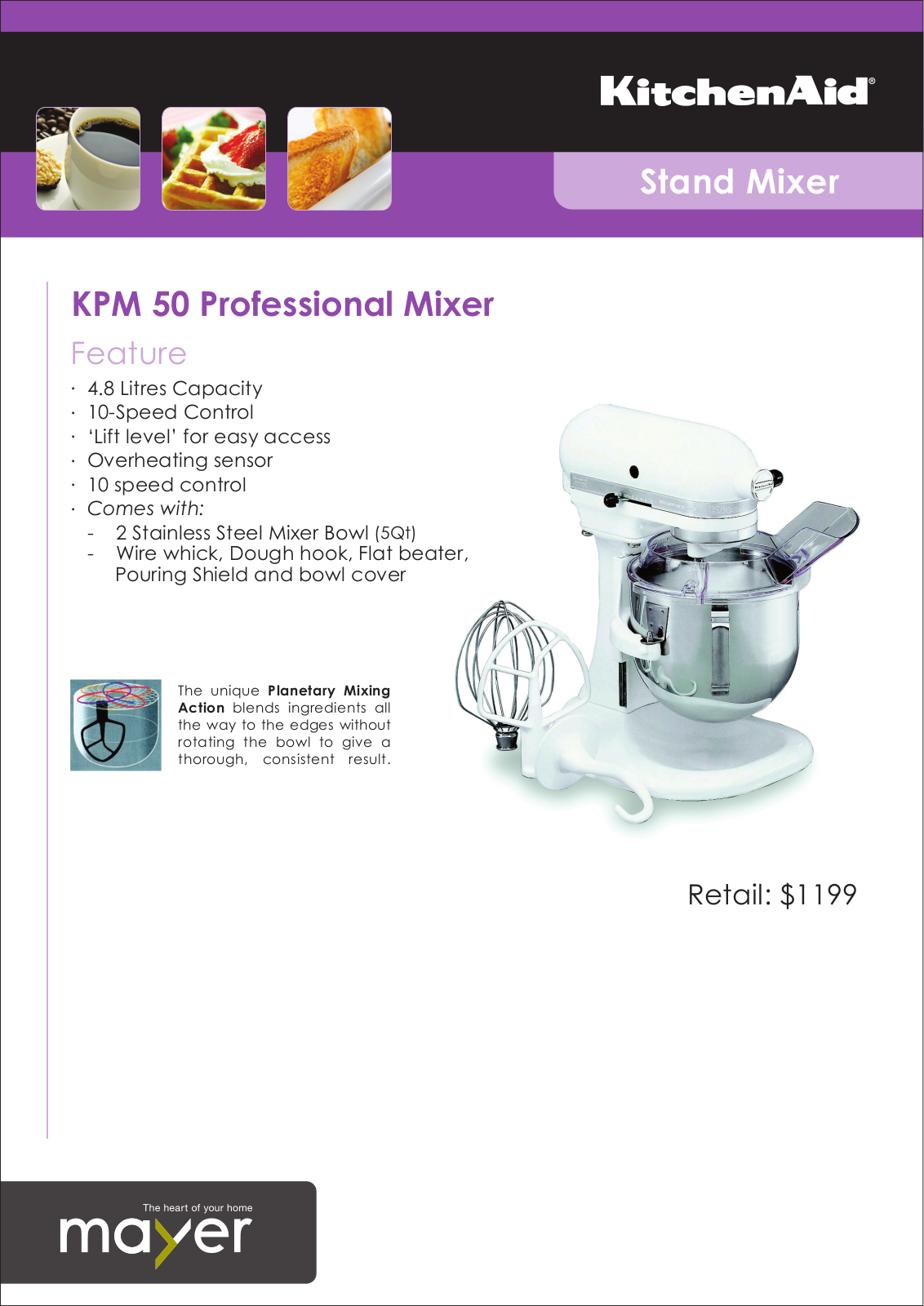 KitchenAid KPM 50 User Manual