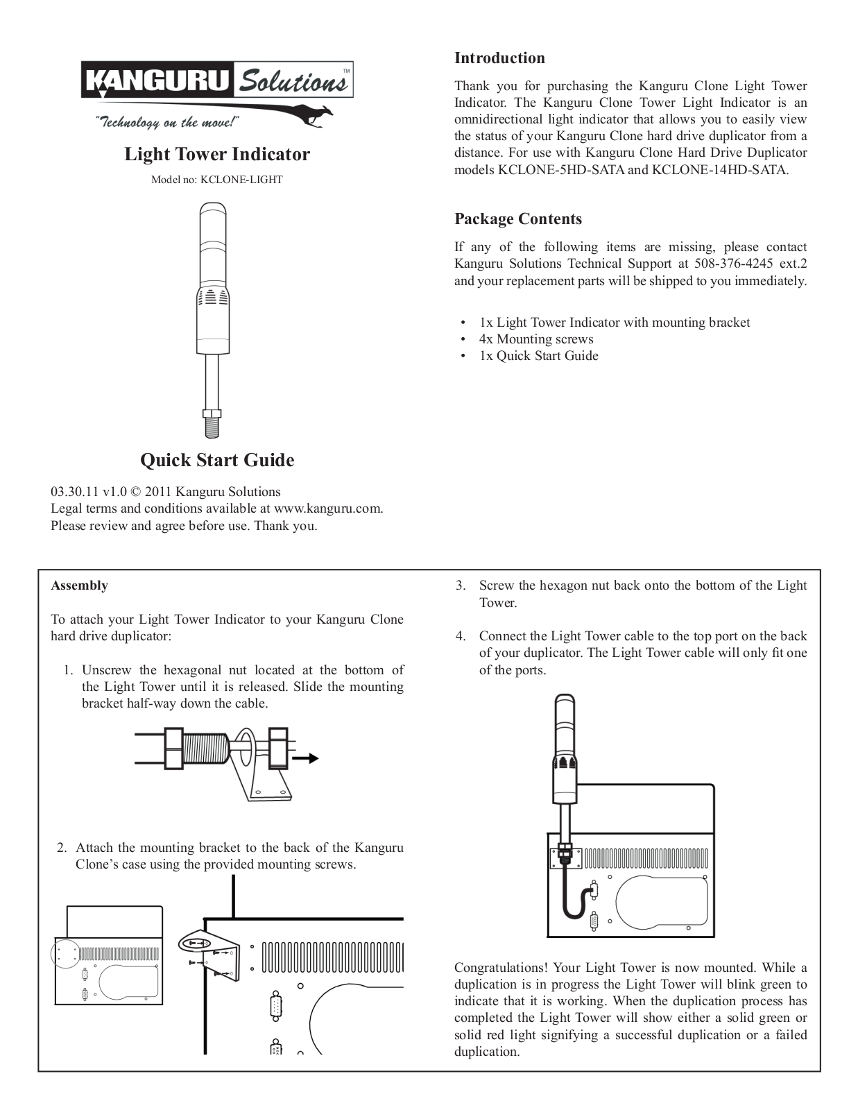 Kanguru KCLONE-LIGHT User Manual