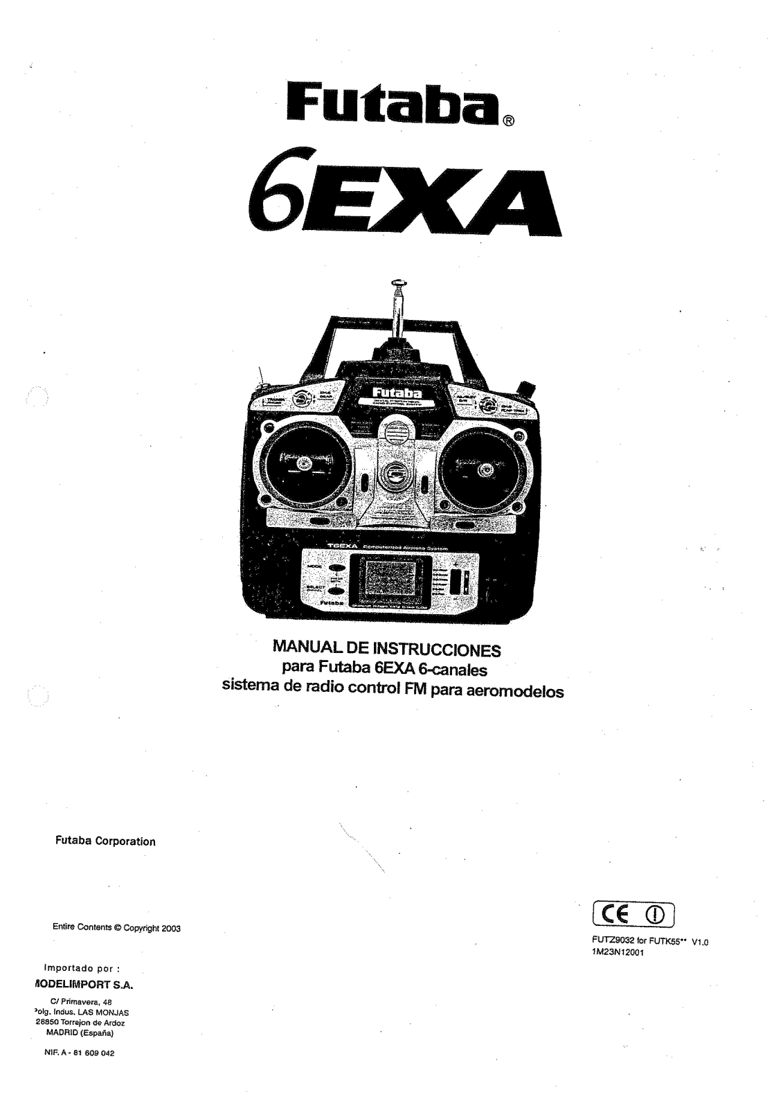 Futaba 6EXA User Manual