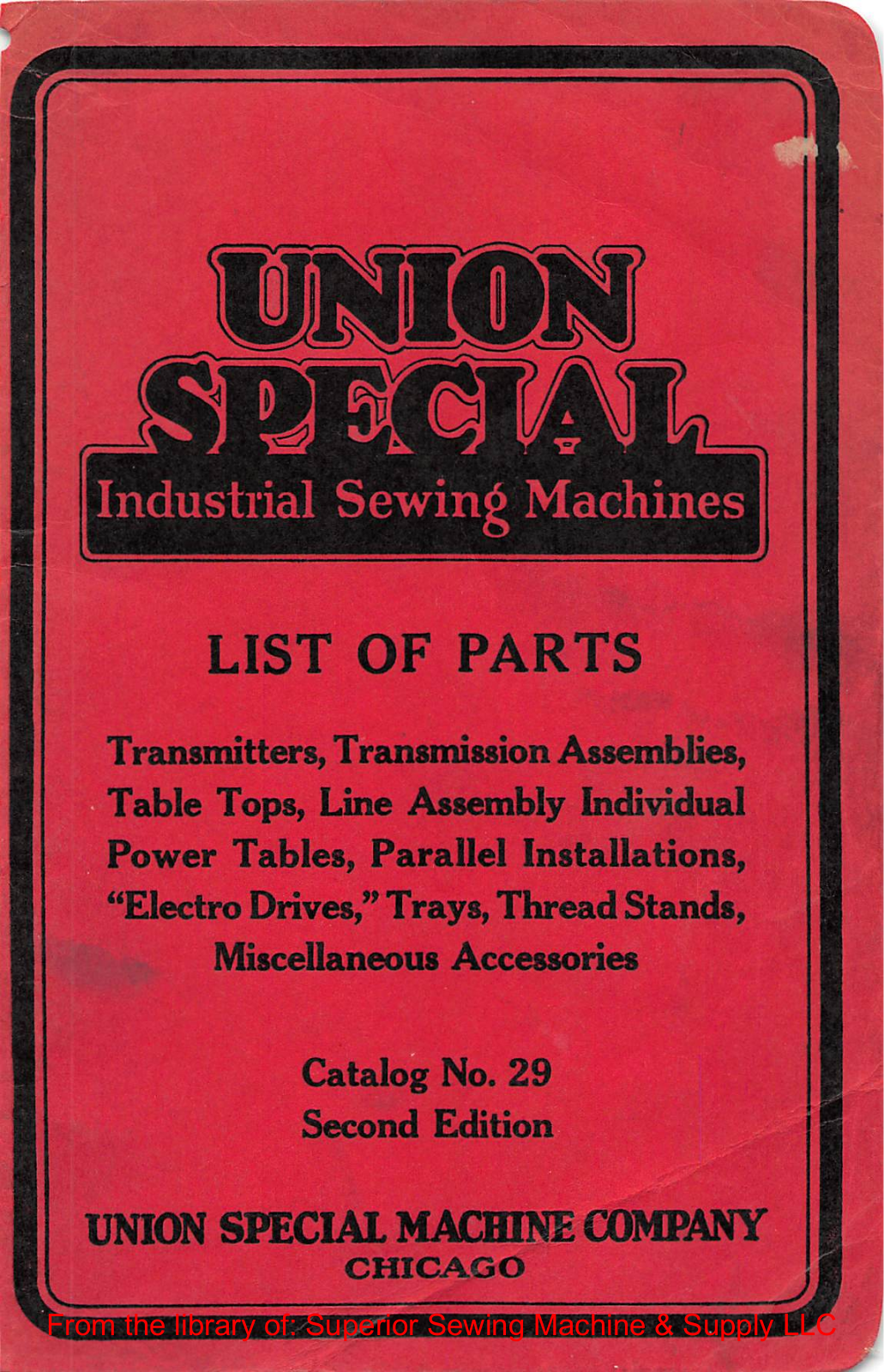 Union Special Trzunsmitters, Transmission Assemblies, Table Tops, Line Assembly Individual Power Tables, 