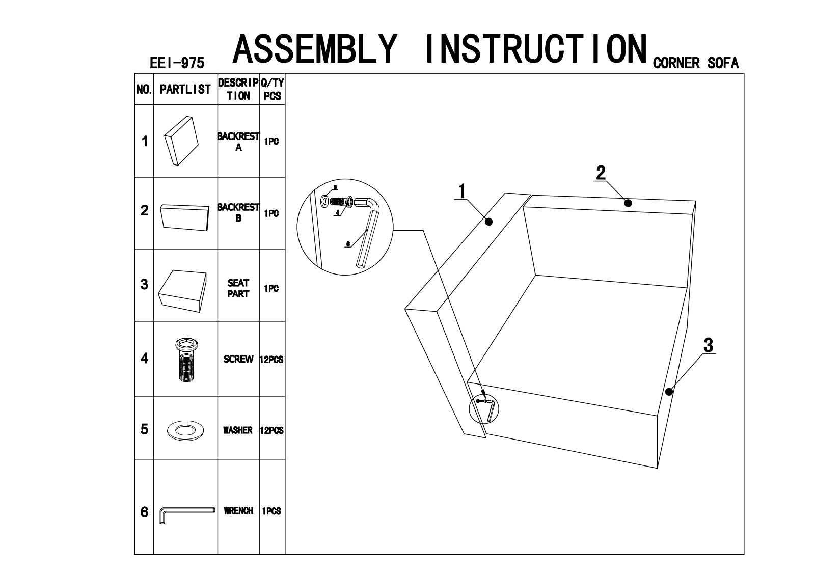 Modway FOW2353 Installation & Assembly - ManualMachine.com