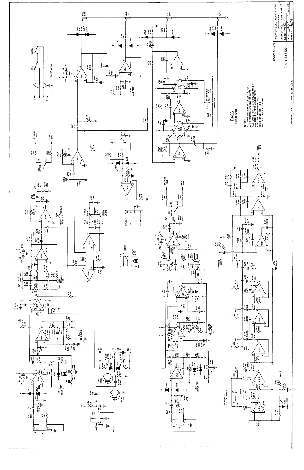 Peavey mark 3 Schematic