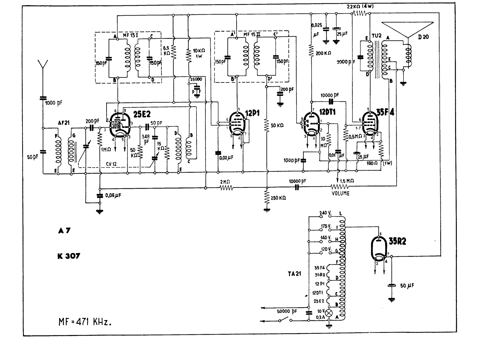 Kennedy k307 schematic