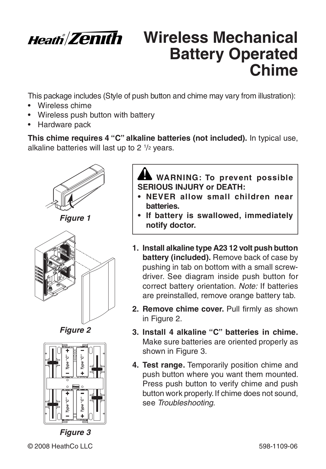 Heath Zenith 598-1109-06 User Manual