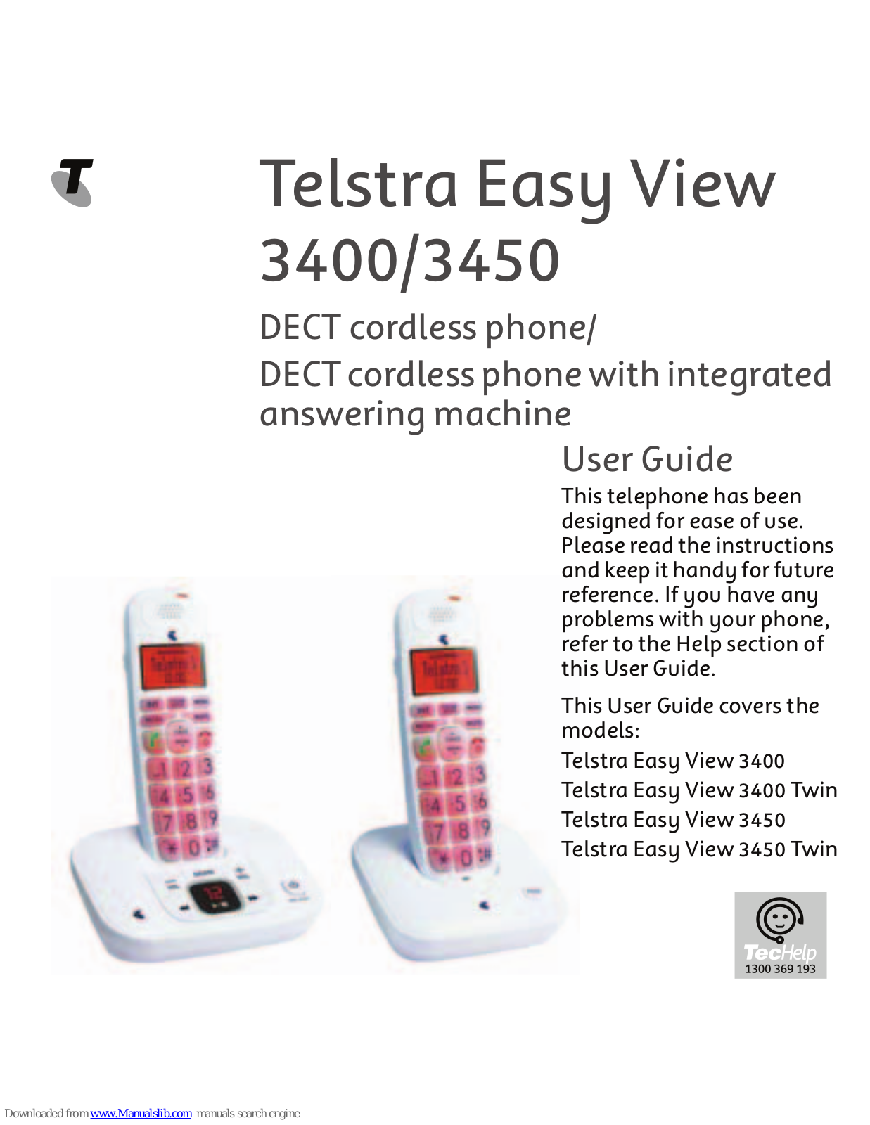 Telstra Easy View 3400, Easy View 3450, Easy View 3450 Twin User Manual