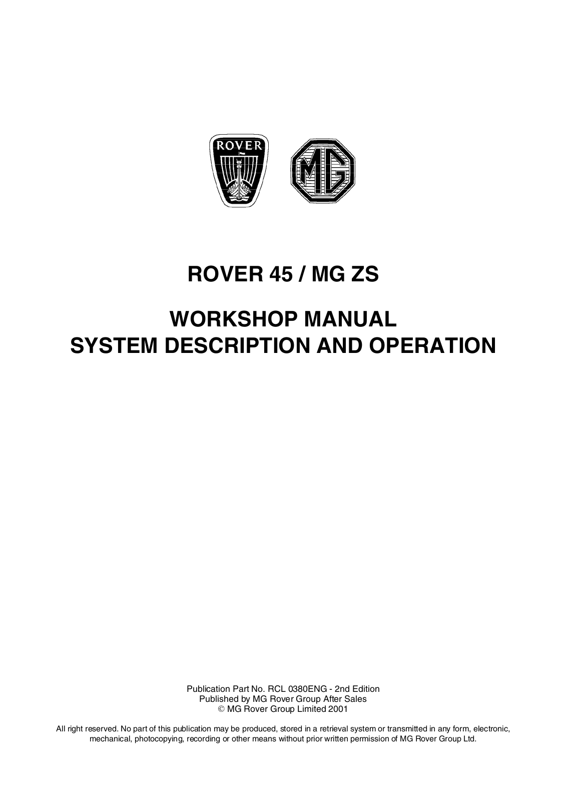 ROVER 45 User Manual