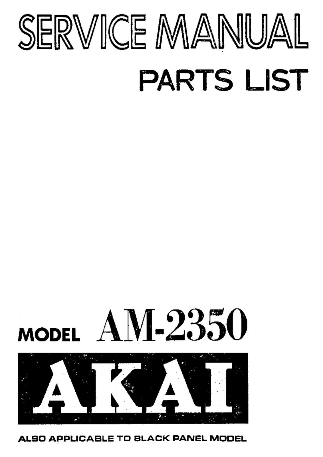 Akai AM235 Schematic